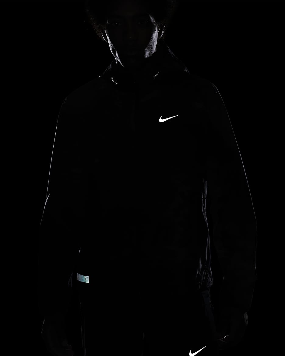 Nike Storm-Fit Run Division Flash Running Jacket w/Hood Black popular DD6043-010 Size S